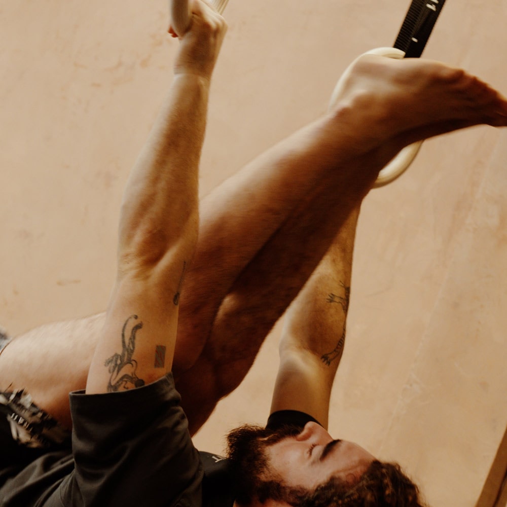 Ryan our calisthenics coach on the calisthenics rings